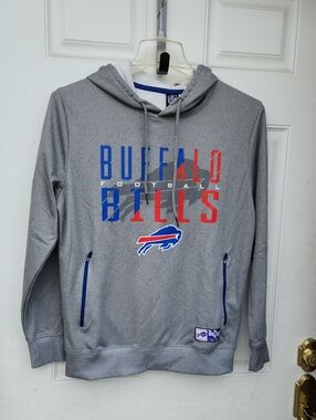 Men's NFL Buffalo Bills Gray Pullover Hoodie - Size S